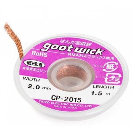 Goot Wick Desoldering wick 2.0mm with 1.5 meter length