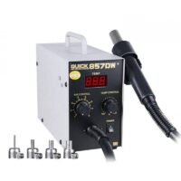 QUICK 857DW Lead Free Adjustable Hot Air Heat Gun With Helical Wind 580W SMD Rework Station