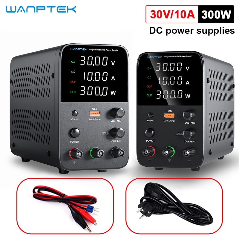 Wanptek Programmable DC Power Supply WPS3010H Laboratory Maintenance Workbench 30V 10A Voltage Current Regulator AC 220V