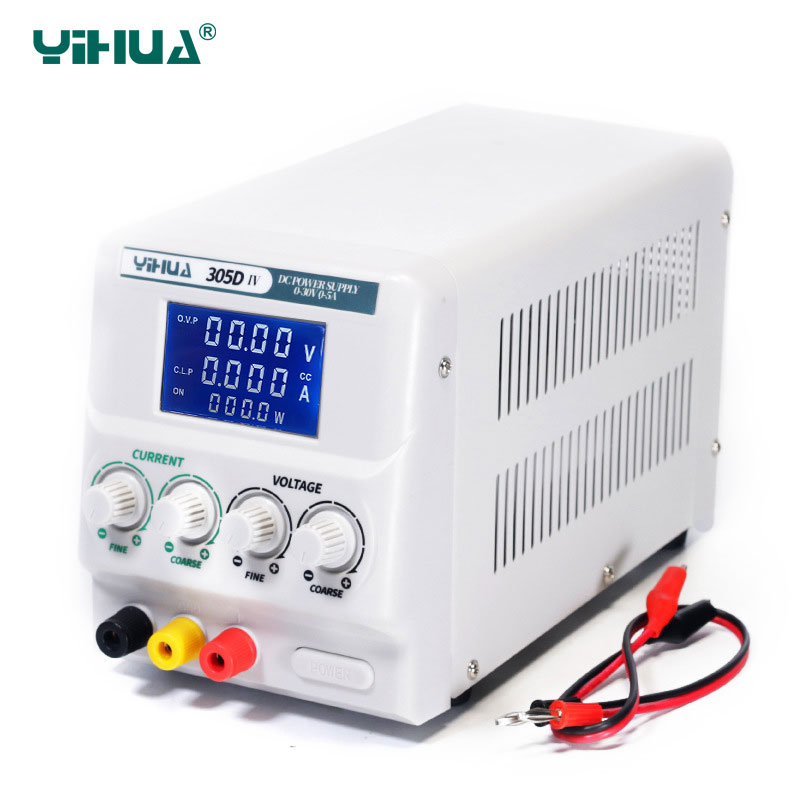 YIHUA 305D IV DC Power Supply Adjustable High Precision 4 Digit Display 30V 5A Mini Laboratory